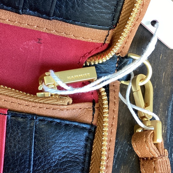 Hammitt Bryant Black and Brown Colorblock Leathers Wallet - Picture 12 of 16